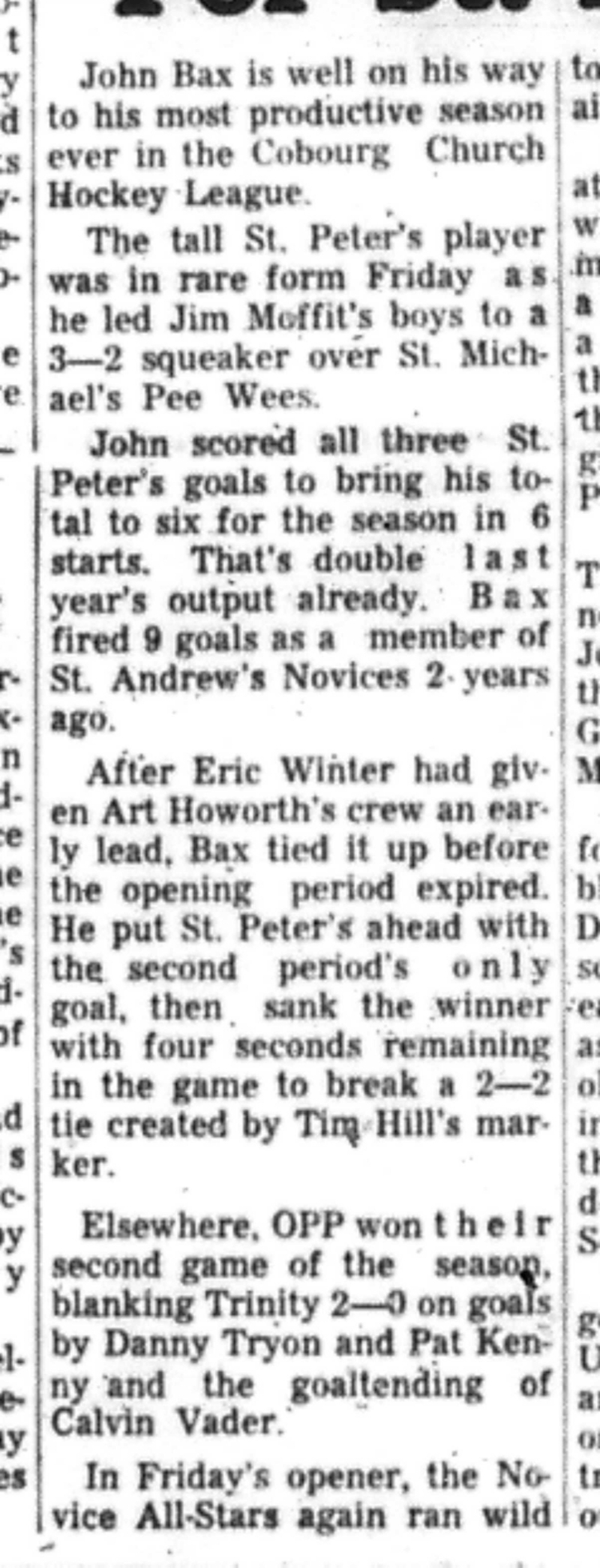 1966-12-14 Hockey -Boys -CCHL-St Peters vs St Michaels-B