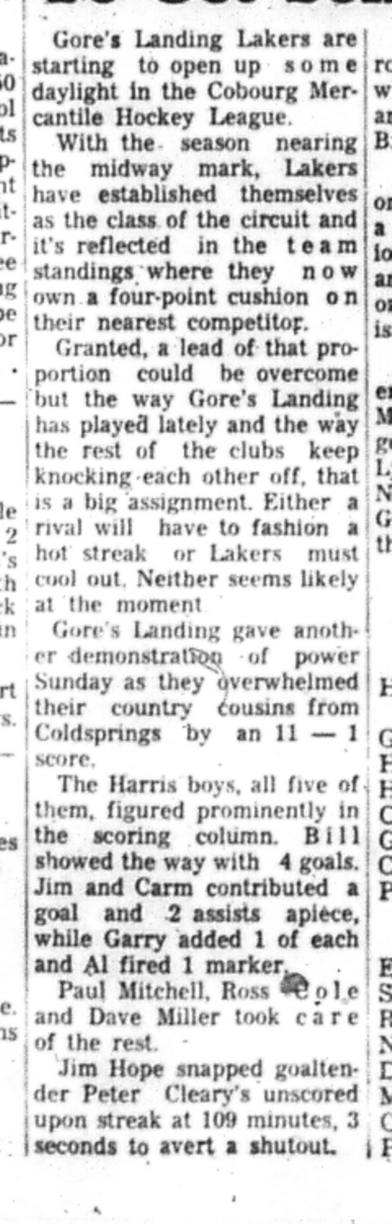 1966-12-14 Hockey -Men -CMHL-Gores Landing vs Coldsprings-B