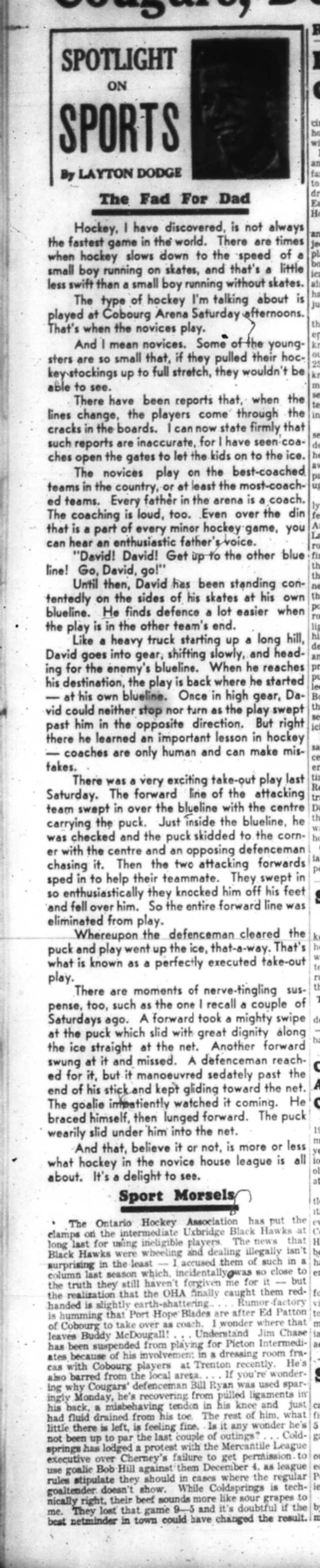 1966-12-14 Layton Dodge -Spotlight On Sports