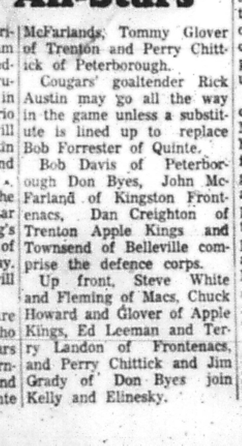 1966-12-21 Hockey -Boys -3 Cougars Make Junior B All Star Team-C