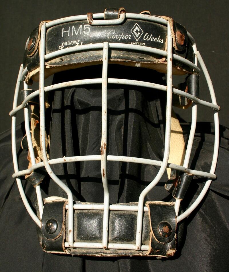 1965 hockey goalie cage face mask Cobourg and District Sports Hall Of