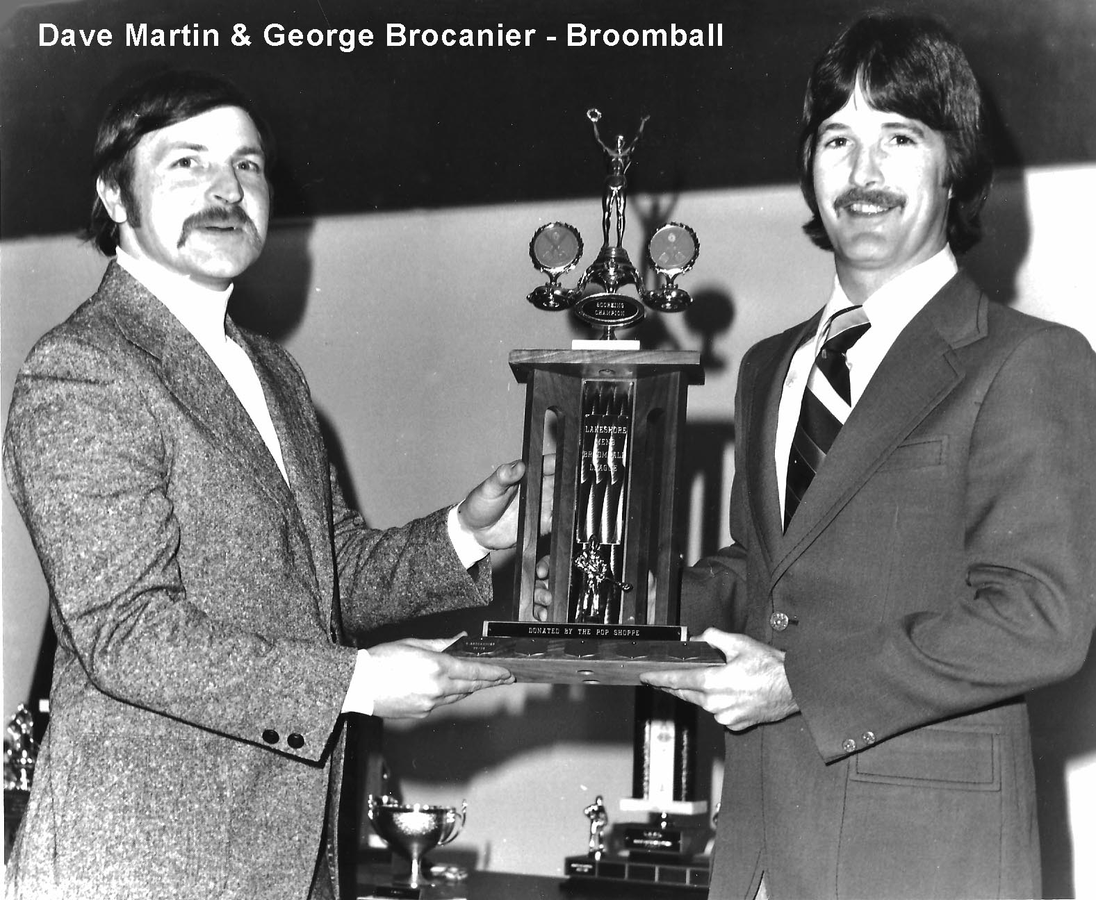 Dave Martin & George Brocanier - Broomball Awards