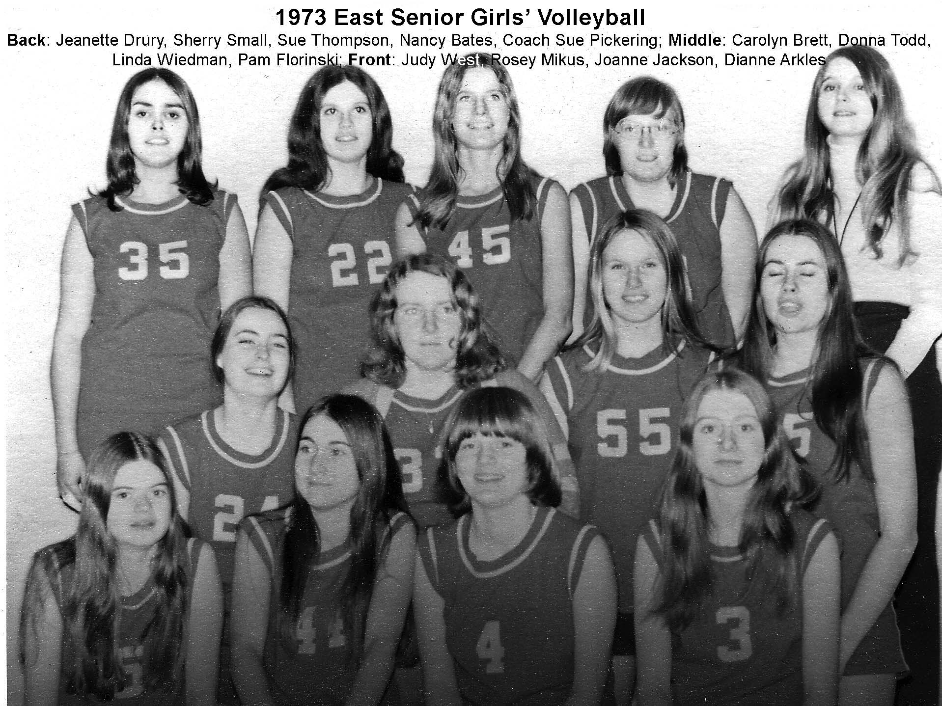East Sr Girls Volleyball