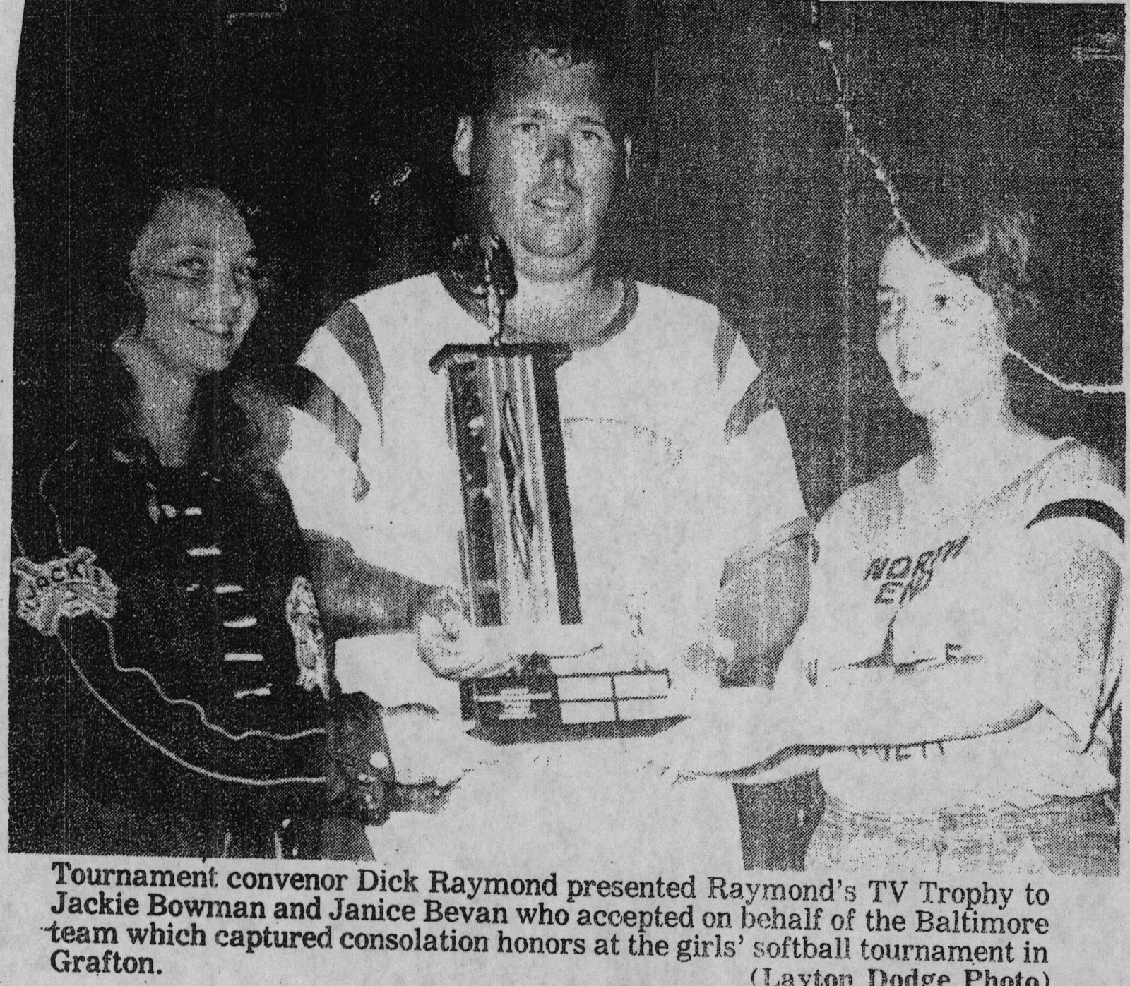 Softball -Grafton Tournament -1974 -Ladies-Cons Champs-Baltimore