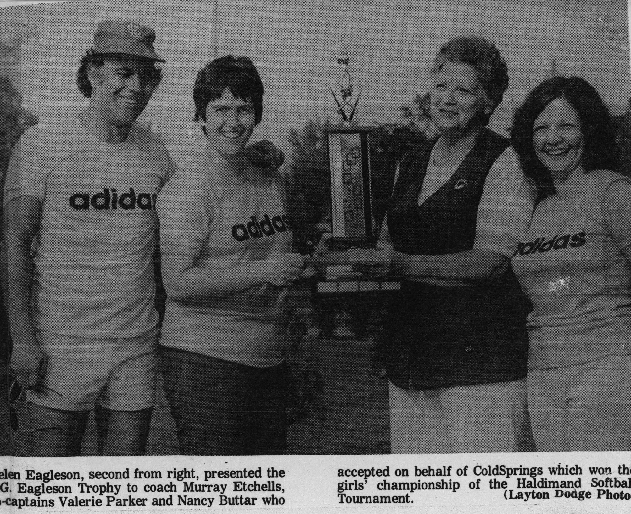 Softball -Grafton Tournament -1975 -Ladies-Champs-Cold Springs