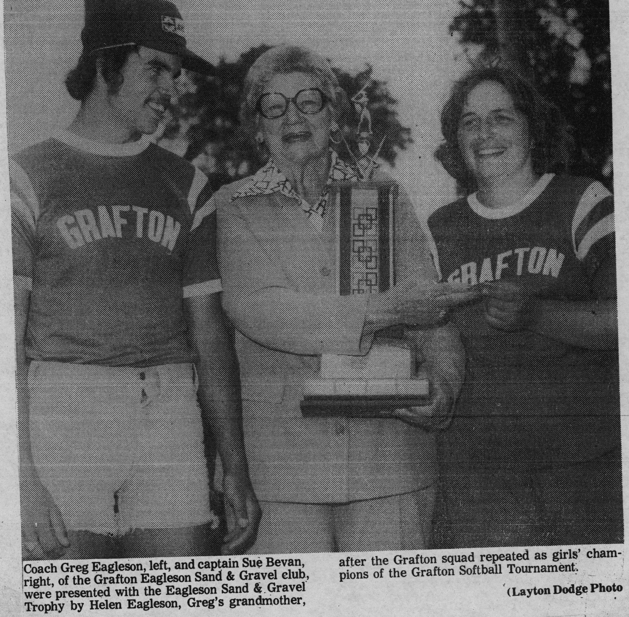 Softball -Grafton Tournament -1977 -Ladies-Champs-Grafton Eagleson