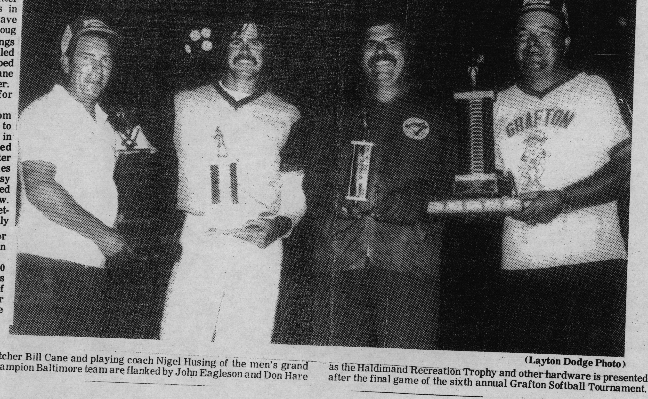 Softball -Grafton Tournament -1978 -Mens-Champs-Baltimore