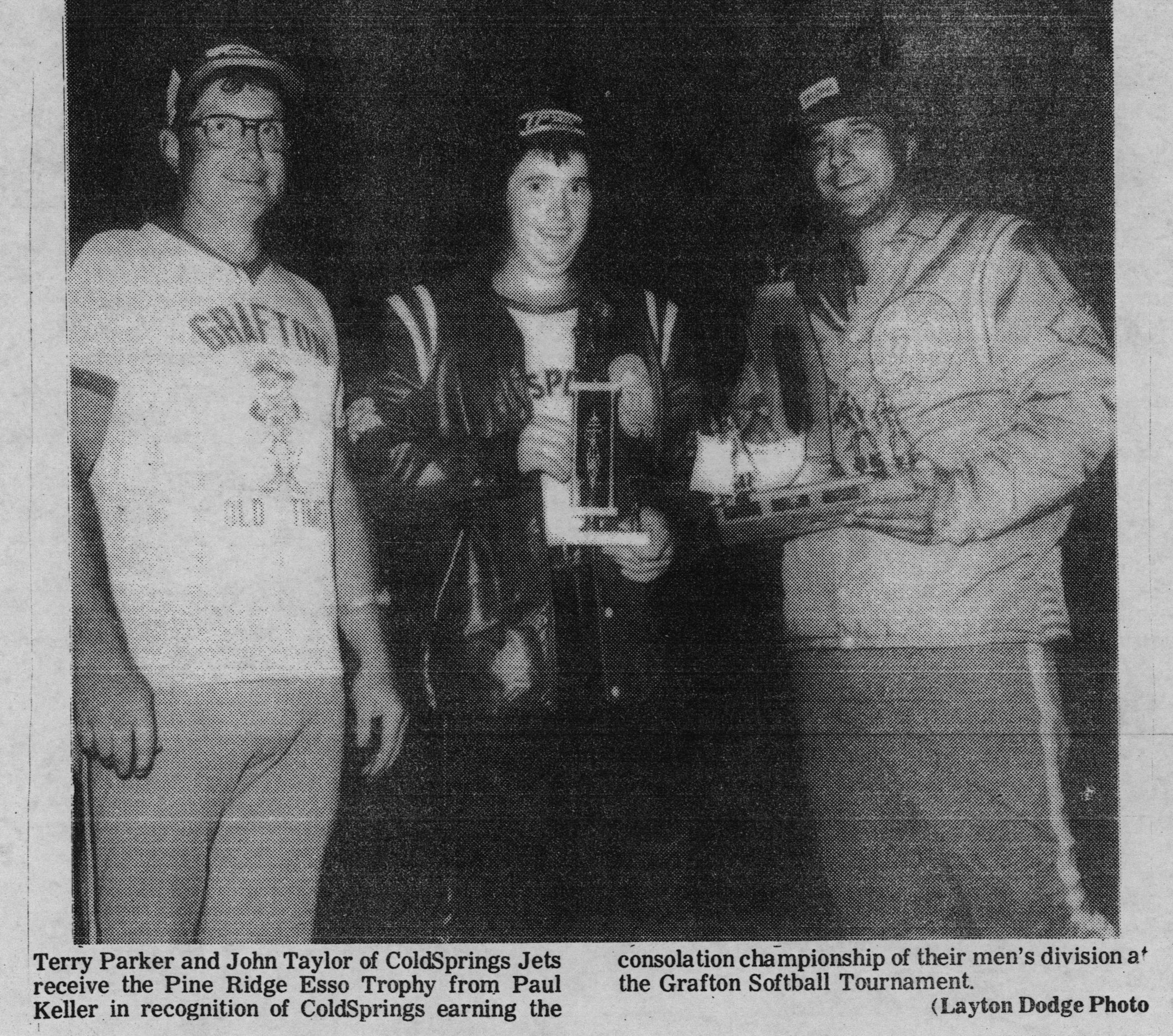 Softball -Grafton Tournament -1978 -Mens-Div 2 Consolation Champs-Cold Springs