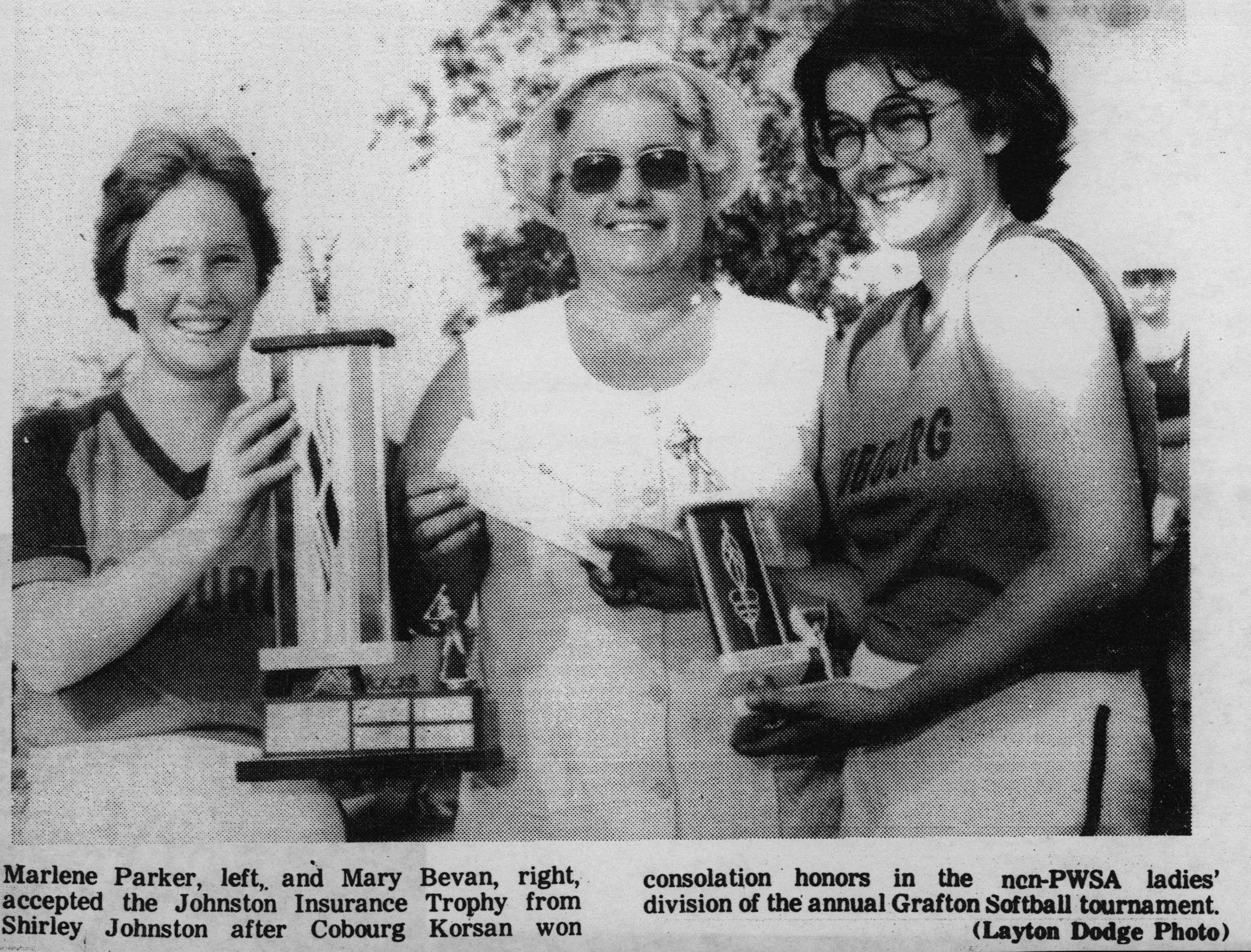 Softball -Grafton Tournament -1979 -Ladies-Non-PWSA Consolation Champs-Cobourg Korsan
