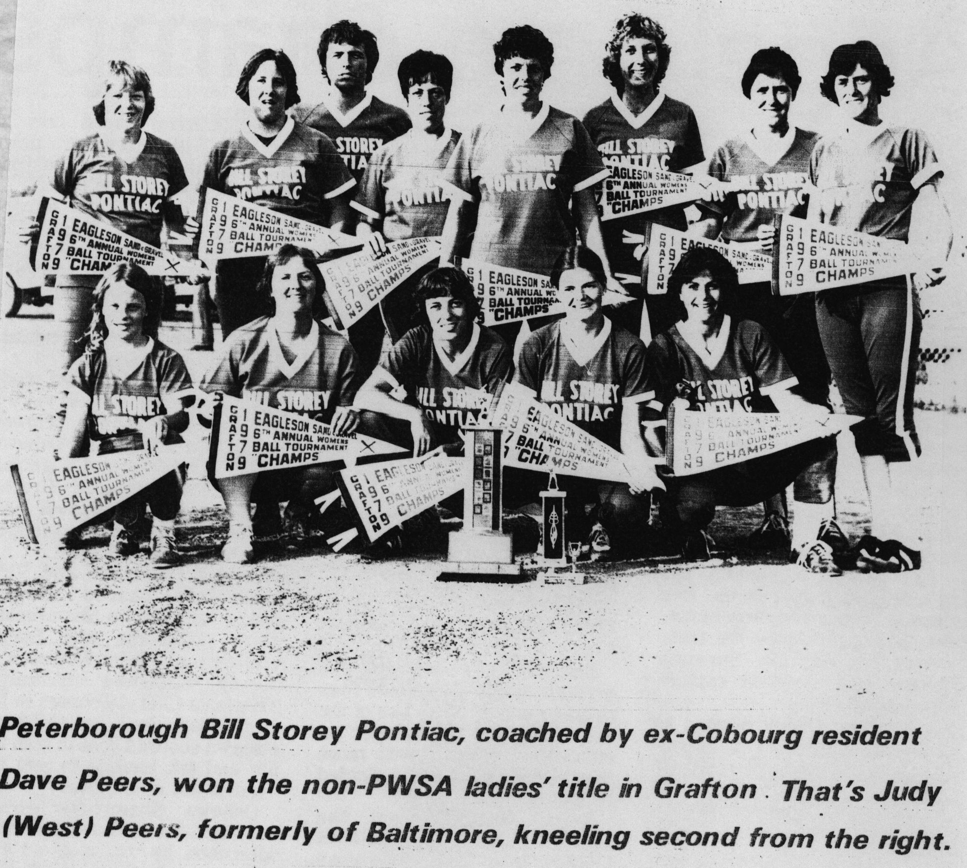 Softball -Grafton Tournament -1979 -Ladies-non-PWSA Champs-Peterborough