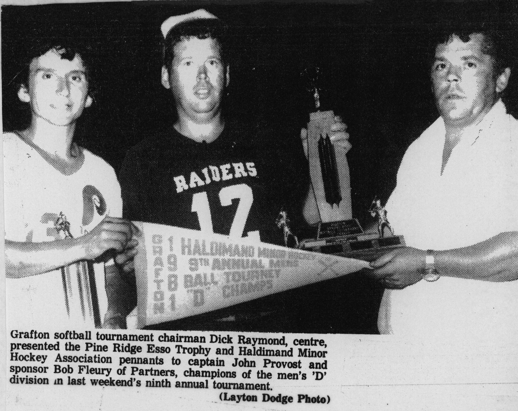 Softball -Grafton Tournament -1981 -Mens-D Champs-Partners