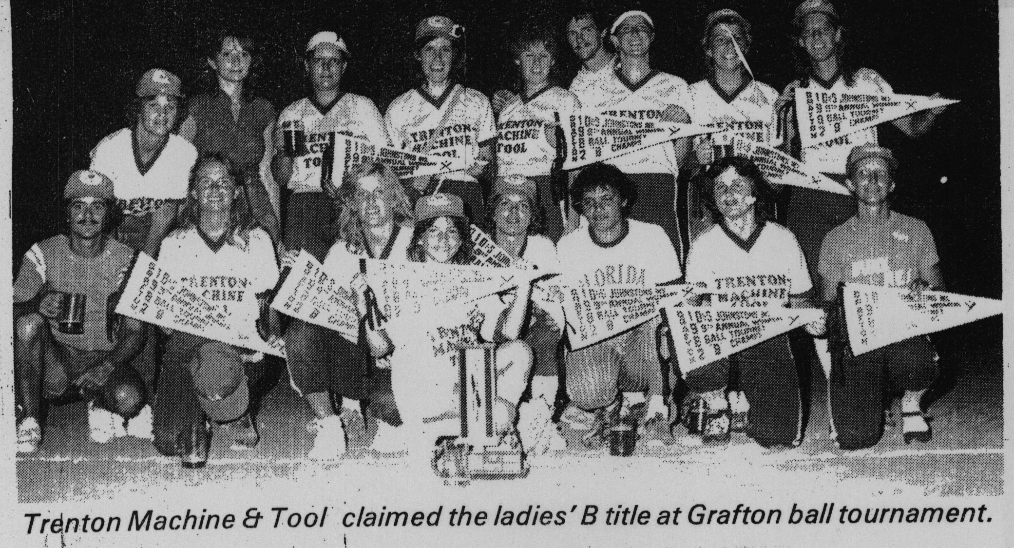 Softball -Grafton Tournament -1982 -Ladies-B Champs-Trenton