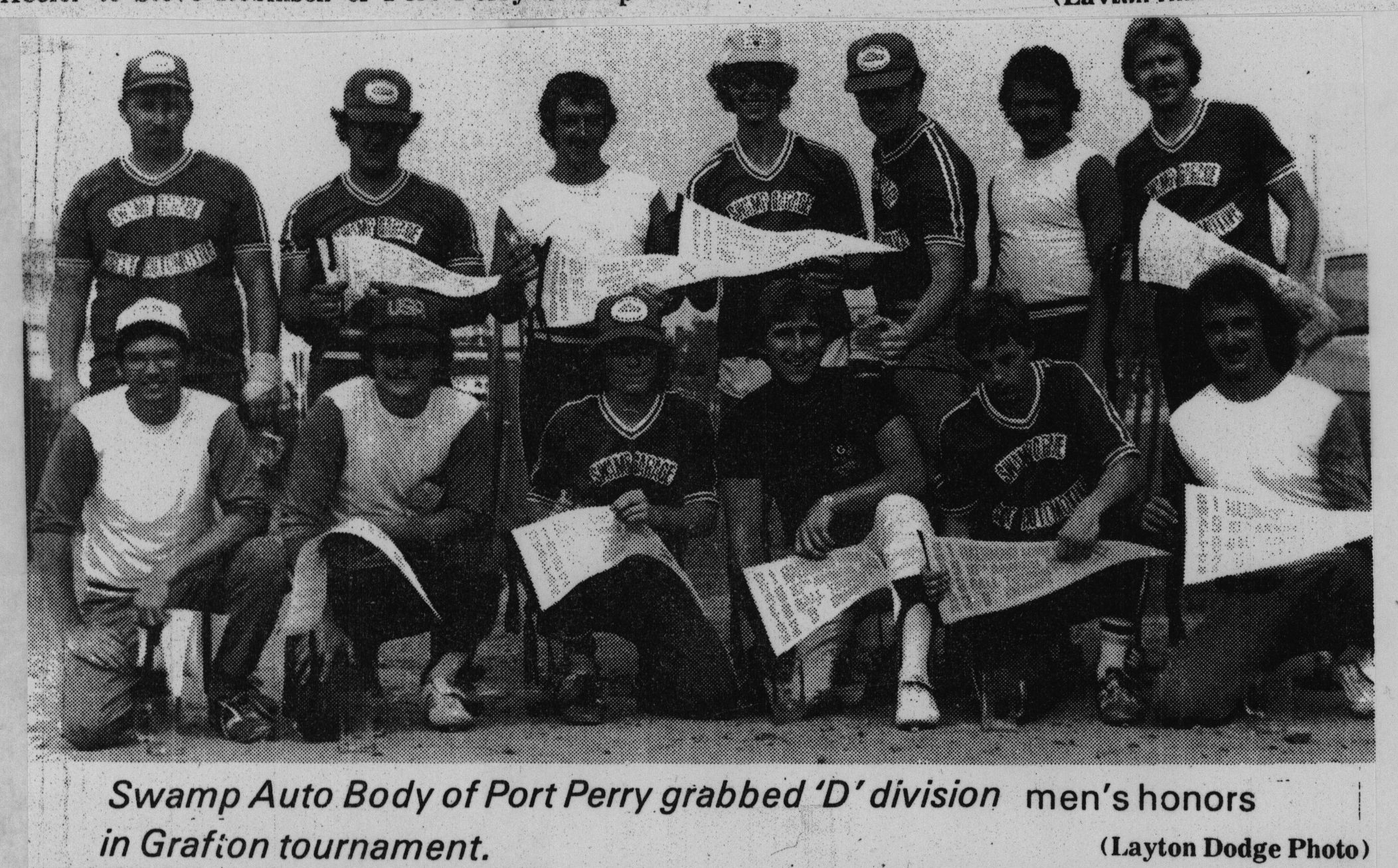 Softball -Grafton Tournament -1982 -Mens-D Champs-Port Perry