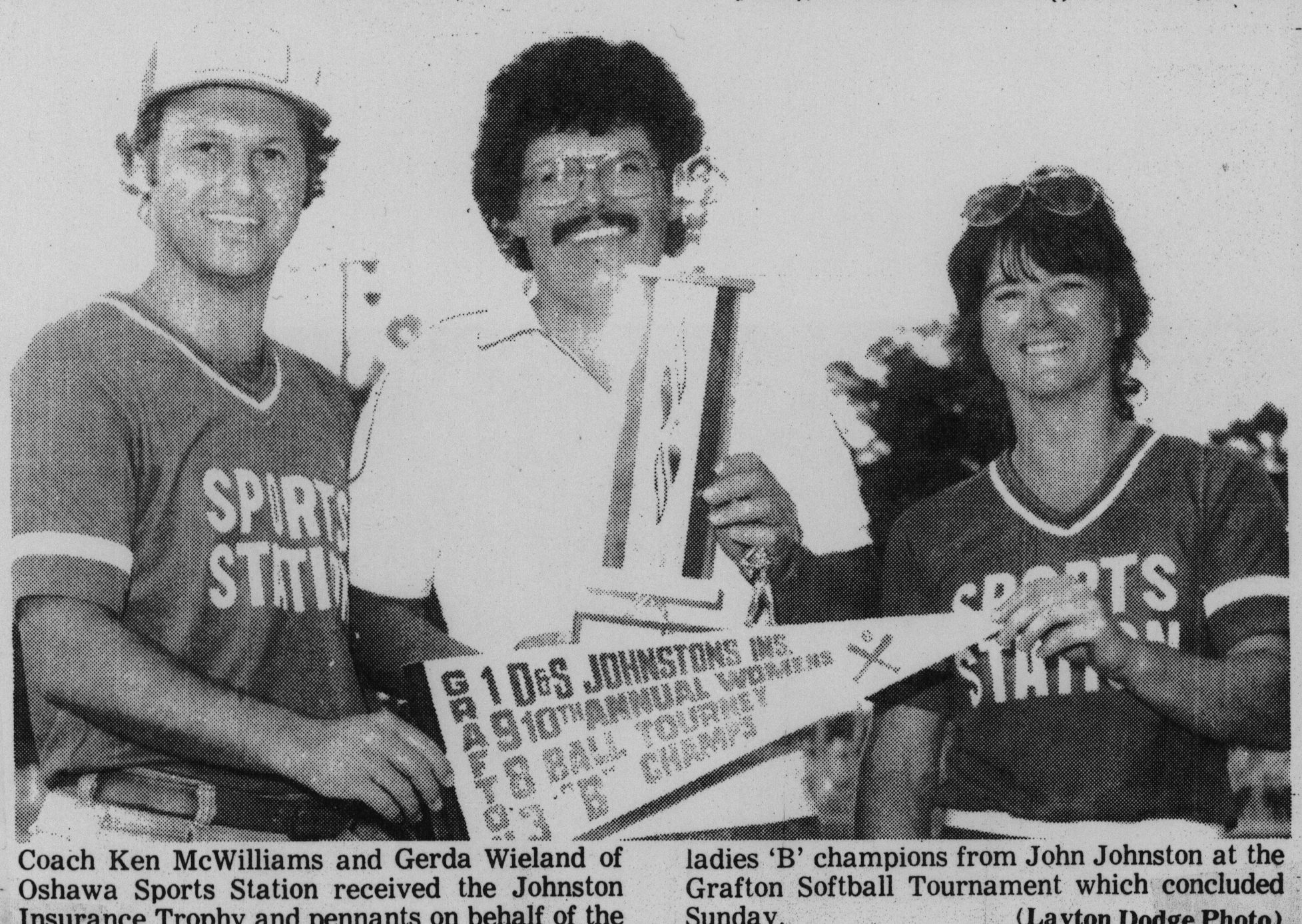 Softball -Grafton Tournament -1983 -Ladies-B Champs-Oshawa