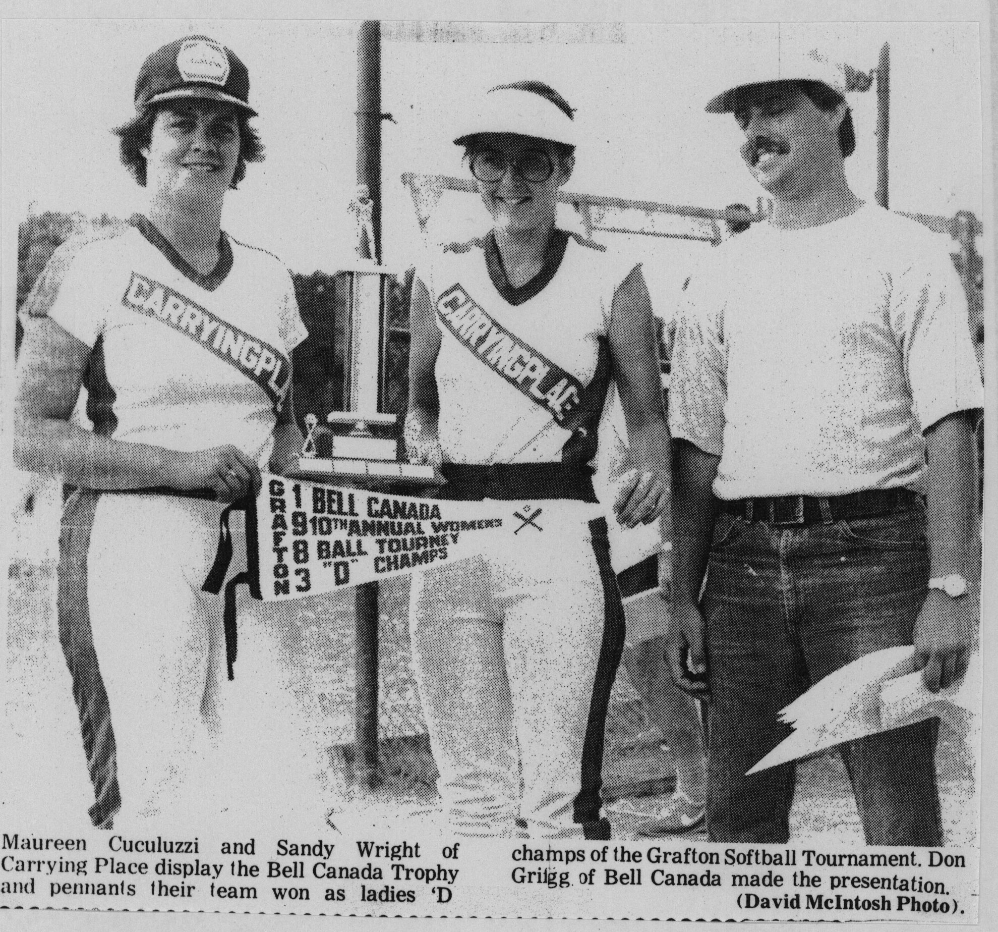 Softball -Grafton Tournament -1983 -Ladies-D Champs-Carrying Place