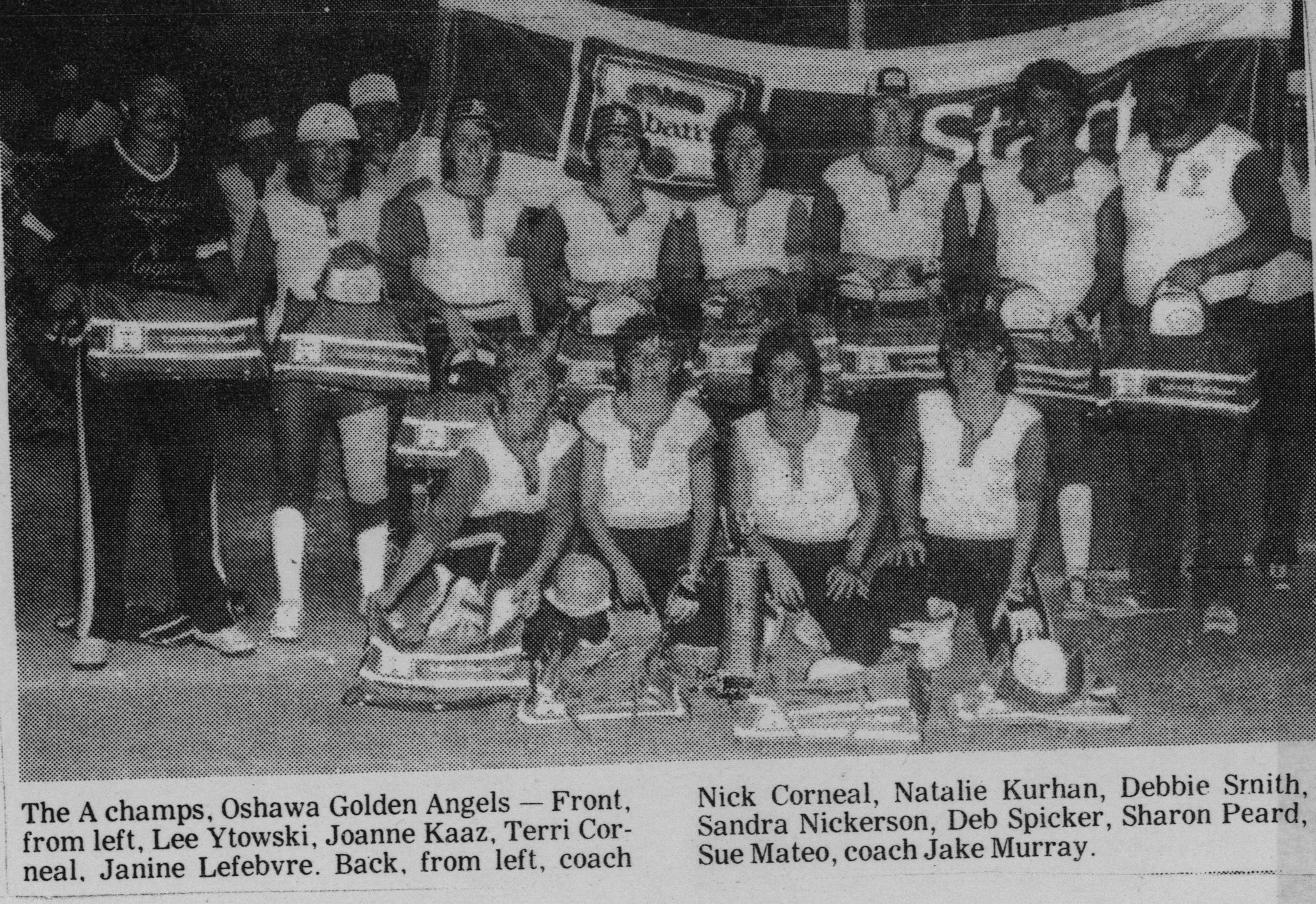 Softball -Grafton Tournament -1984 -Ladies-A Champs-Oshawa Golden Angels