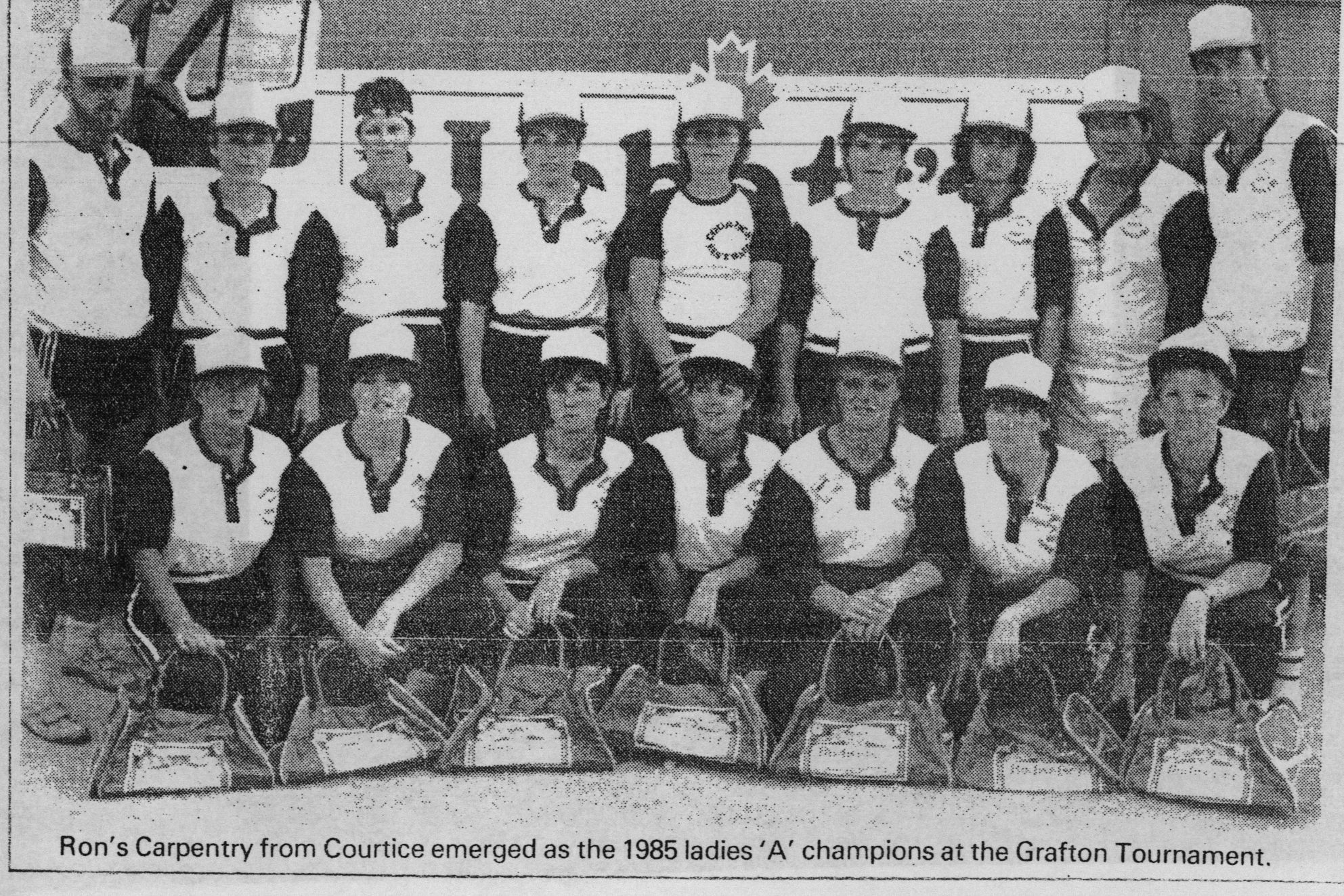 Softball -Grafton Tournament -1985 -Ladies-A Champs-Courtice