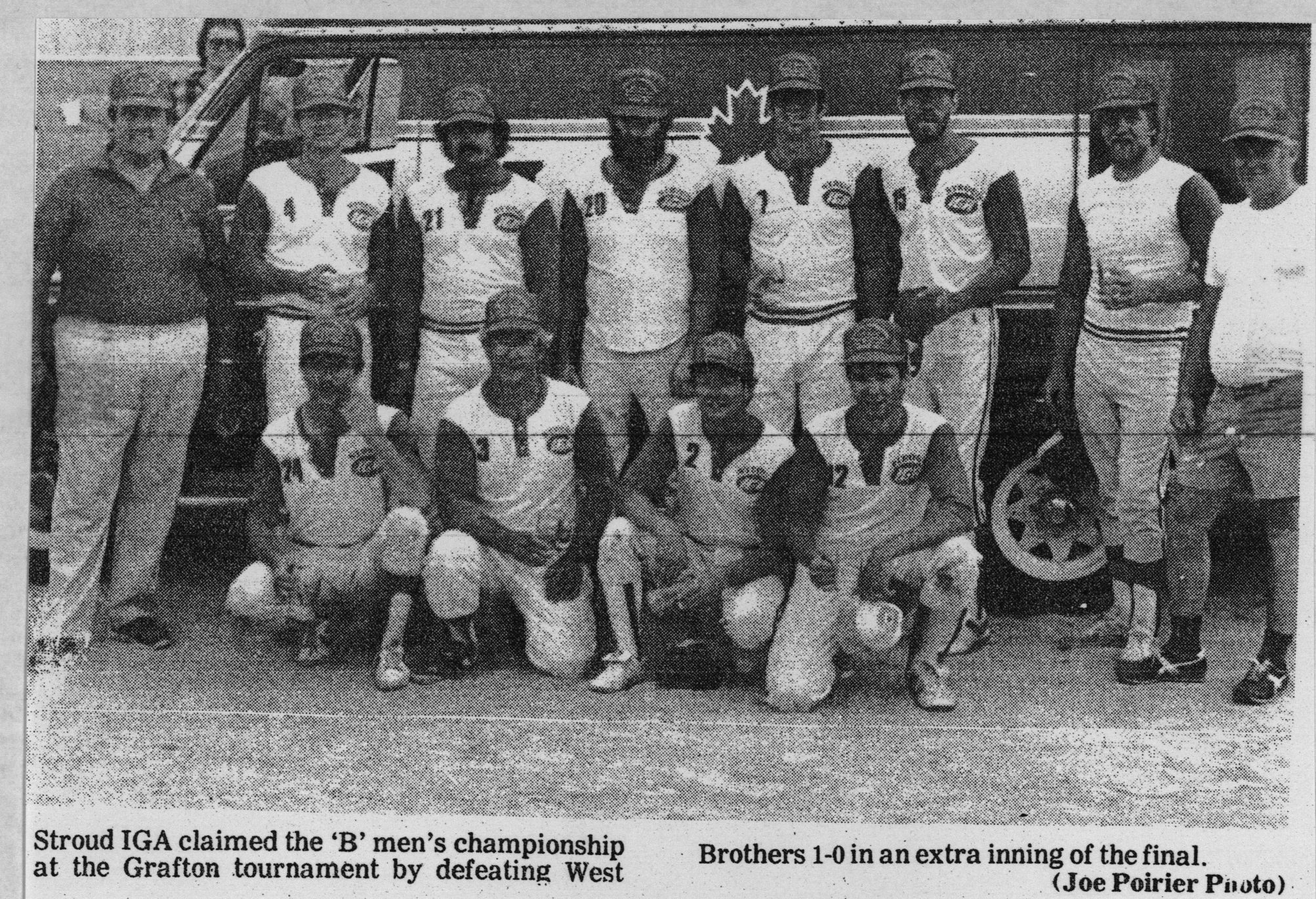 Softball -Grafton Tournament -1985 -Mens-B Champs-Stroud IGA
