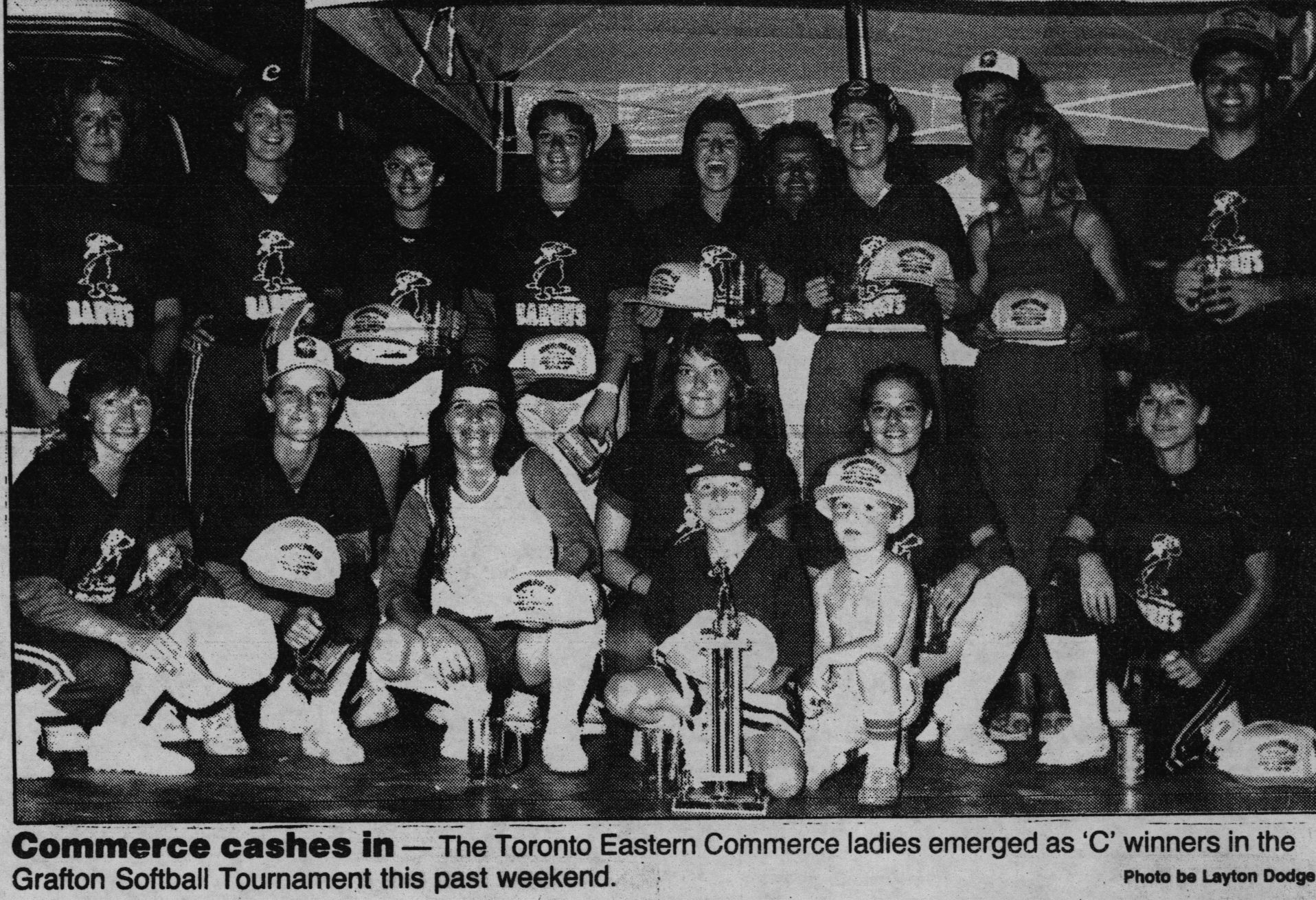 Softball -Grafton Tournament -1988 -Ladies-C Champs-Eastern Commerce