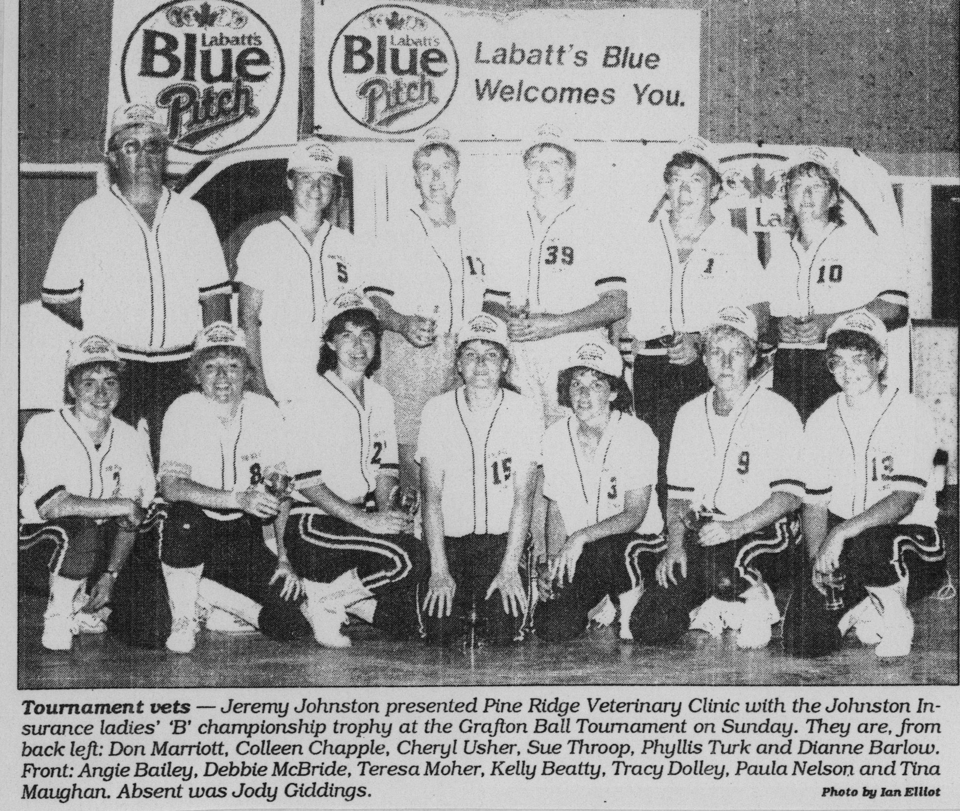 Softball -Grafton Tournament -1991 -Ladies-B Champs-Pine Ridge Vet