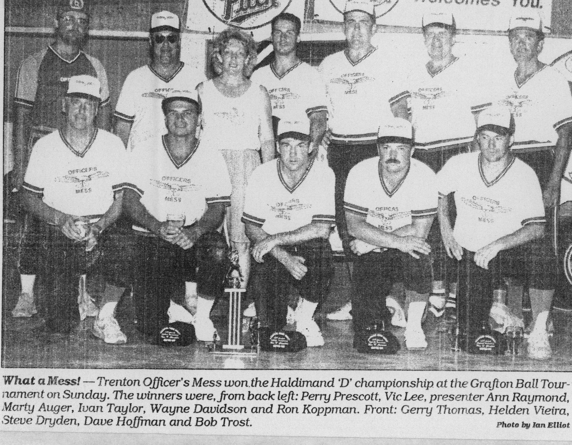 Softball -Grafton Tournament -1991 -Mens-D Champs-Trenton Officers