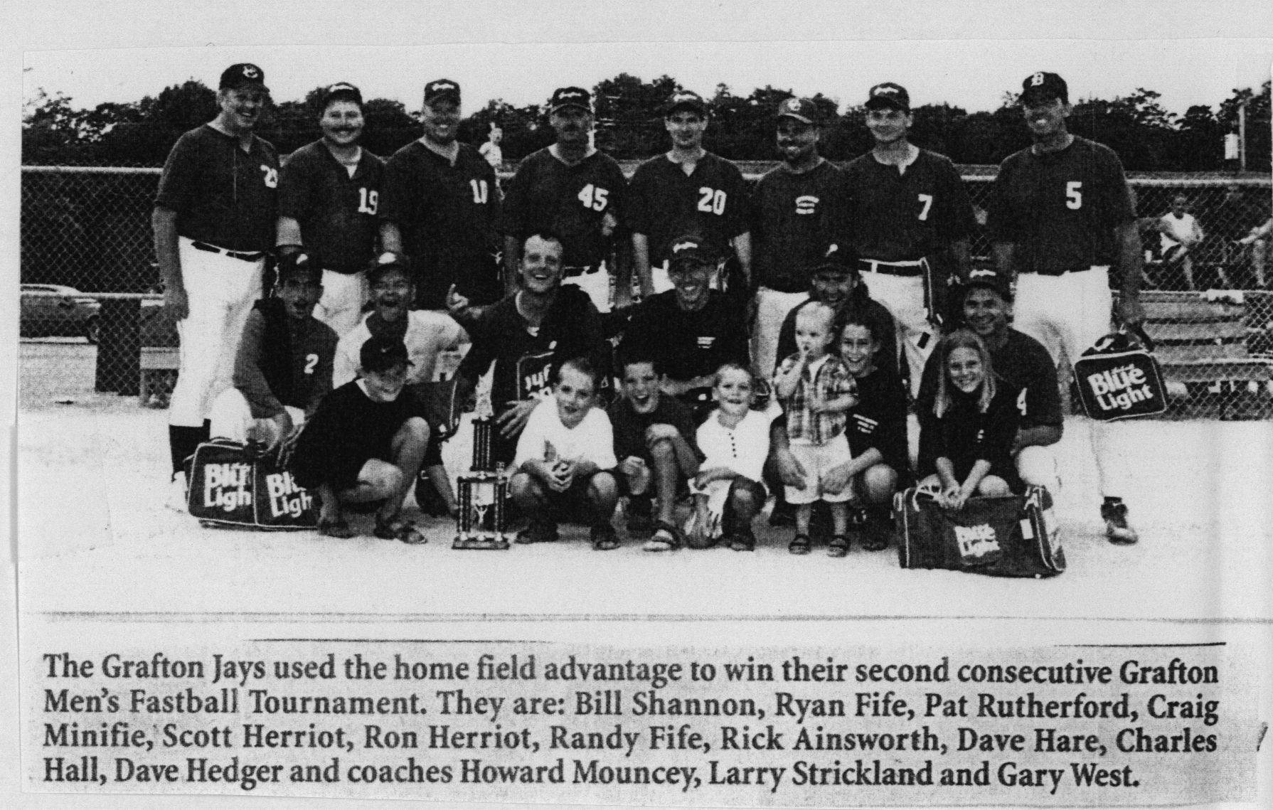 Softball -Grafton Tournament -1998 -Mens-A Champs-Grafton Jays