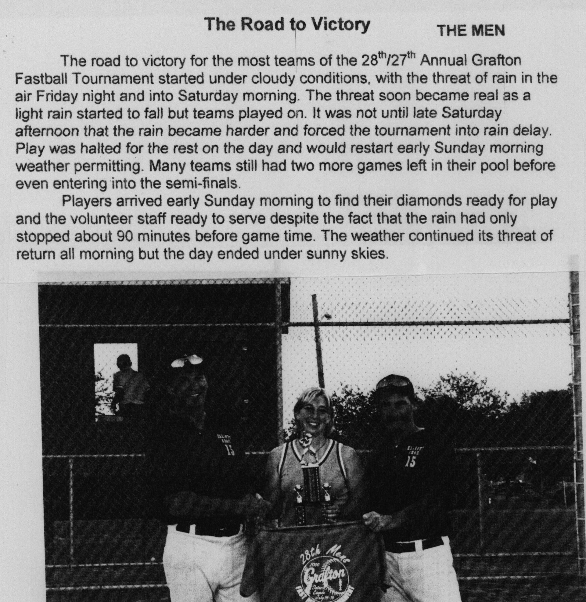 Softball -Grafton Tournament -2000 -Mens -Summary