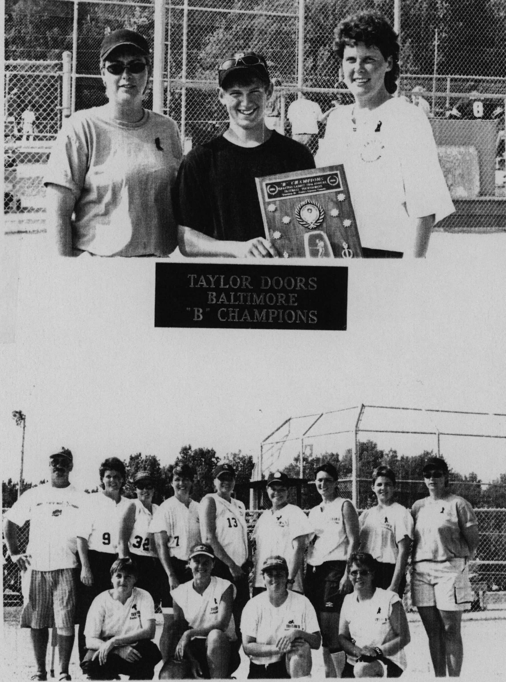 Softball -Grafton Tournament -2001 -Ladies- B Champs -Baltimore Taylor Overhead Doors