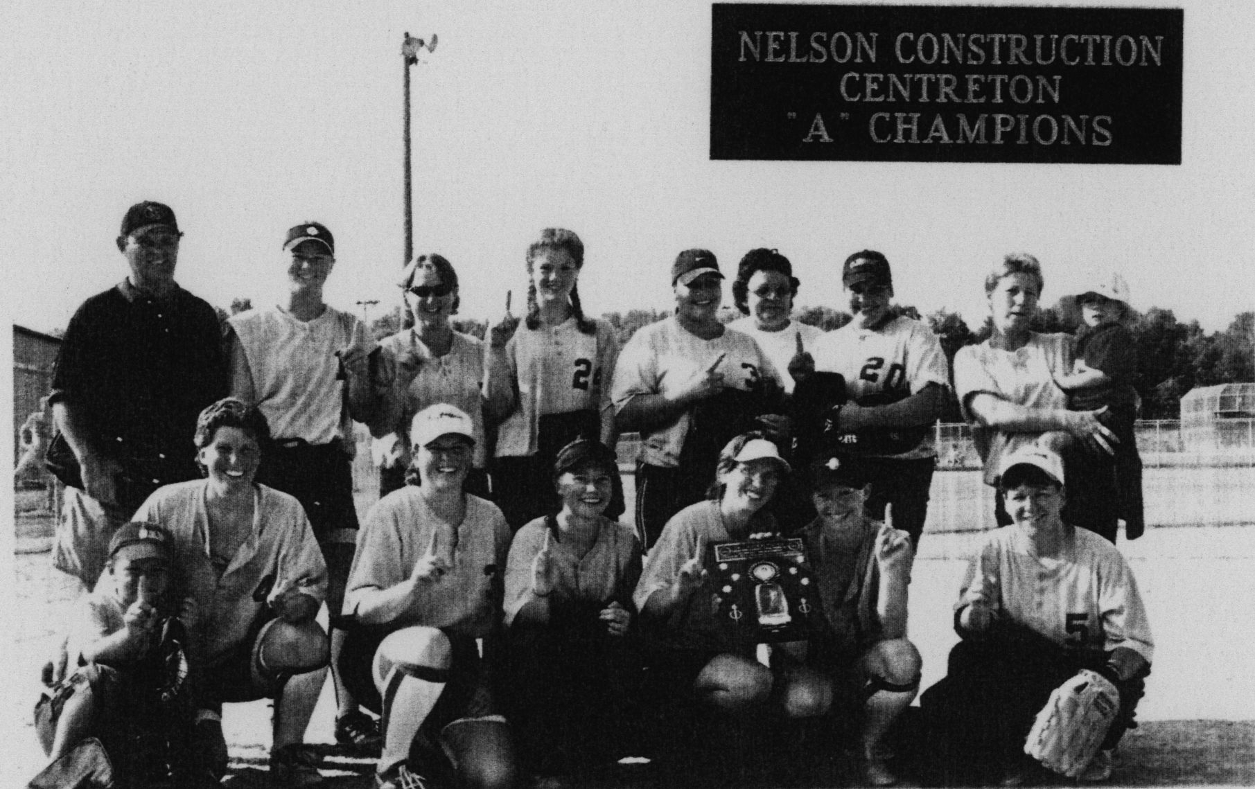 Softball -Grafton Tournament -2001 -Ladies-A Champs-Nelson Construction Centreton