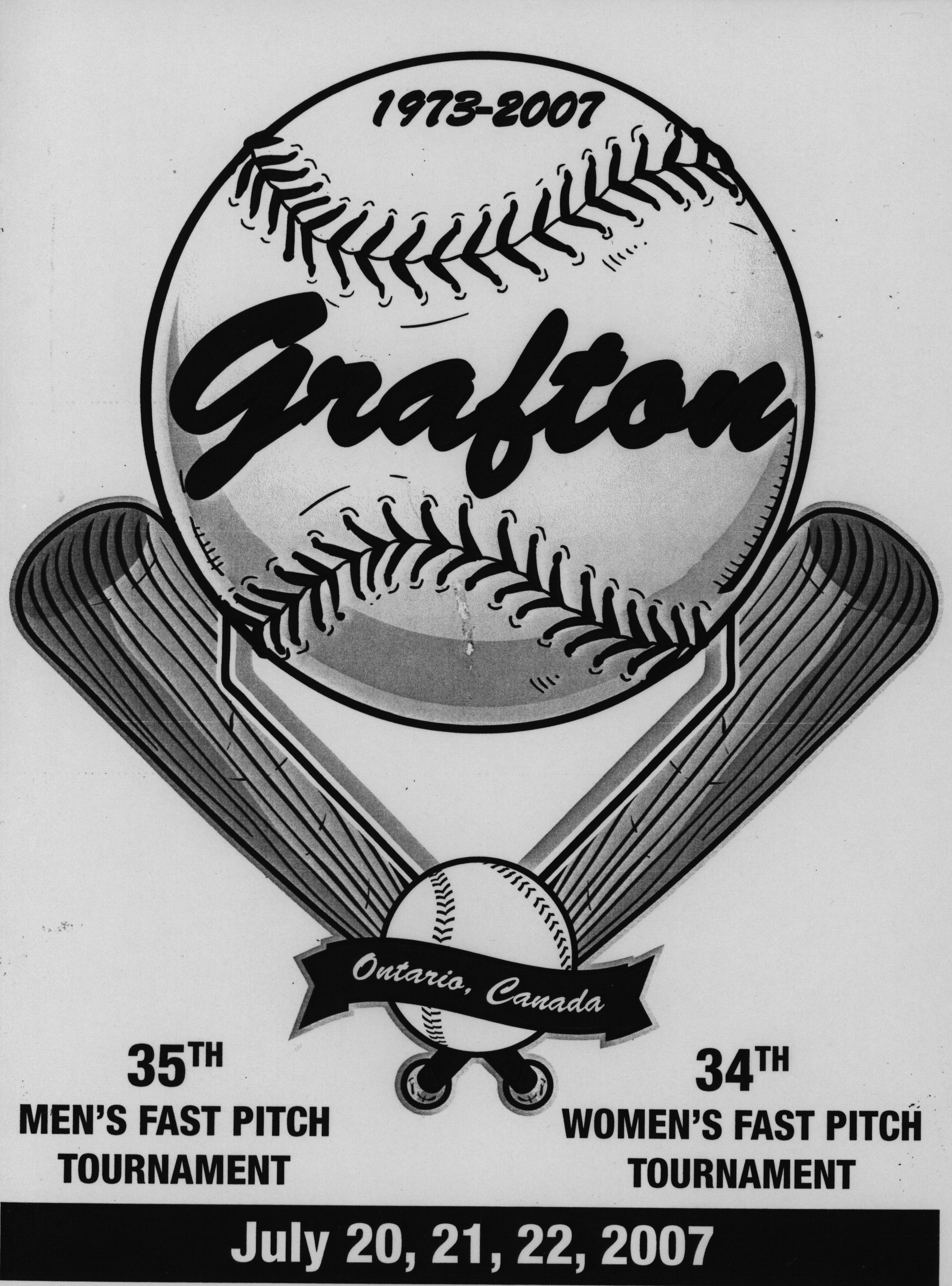 Softball -Grafton Tournament -2007 -35th Annual Poster