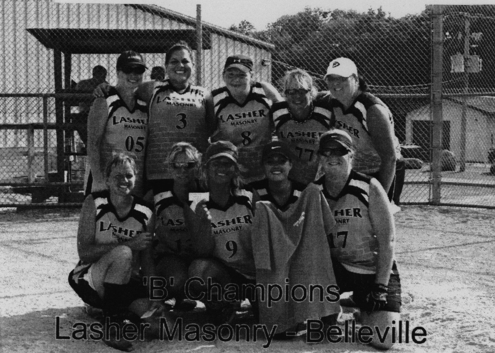 Softball -Grafton Tournament -2011 -Ladies-B Champs-Lasher Masonry Belleville