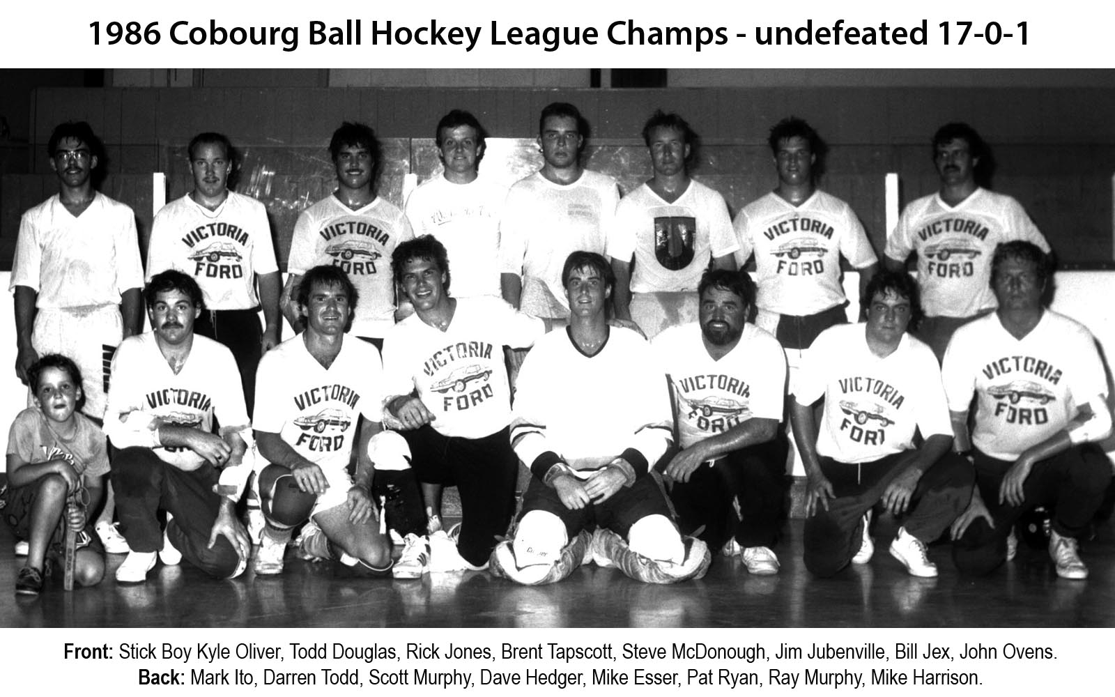 02JJ-1986 Cobourg Ball Hockey League -Champs