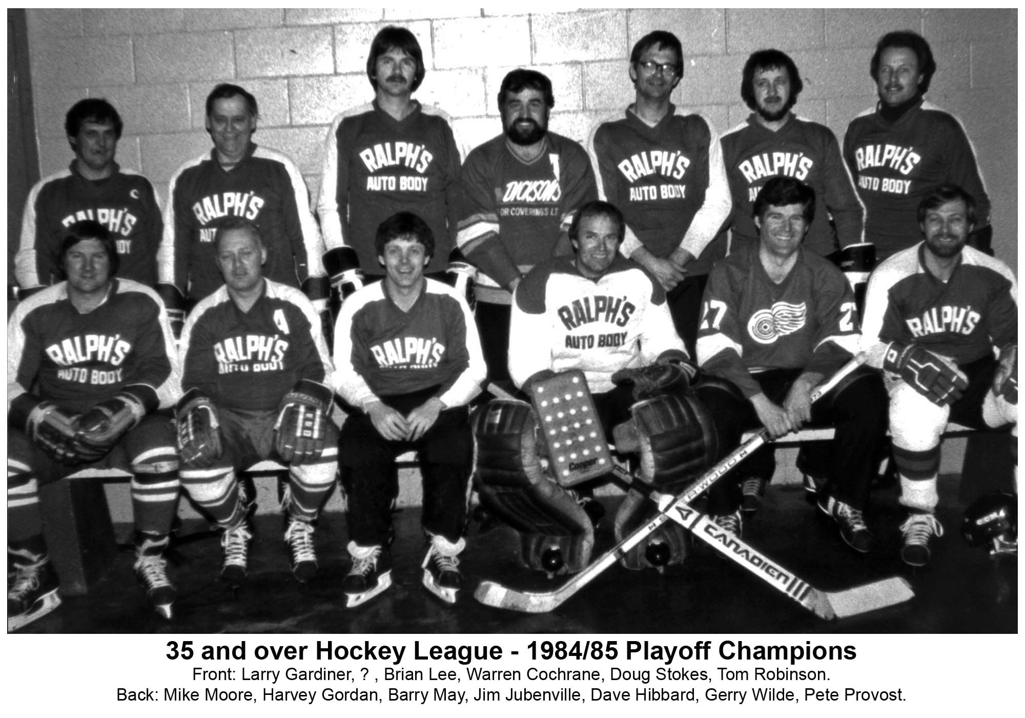 06JJ-1984-85 35 & Over League -Playoff Champs