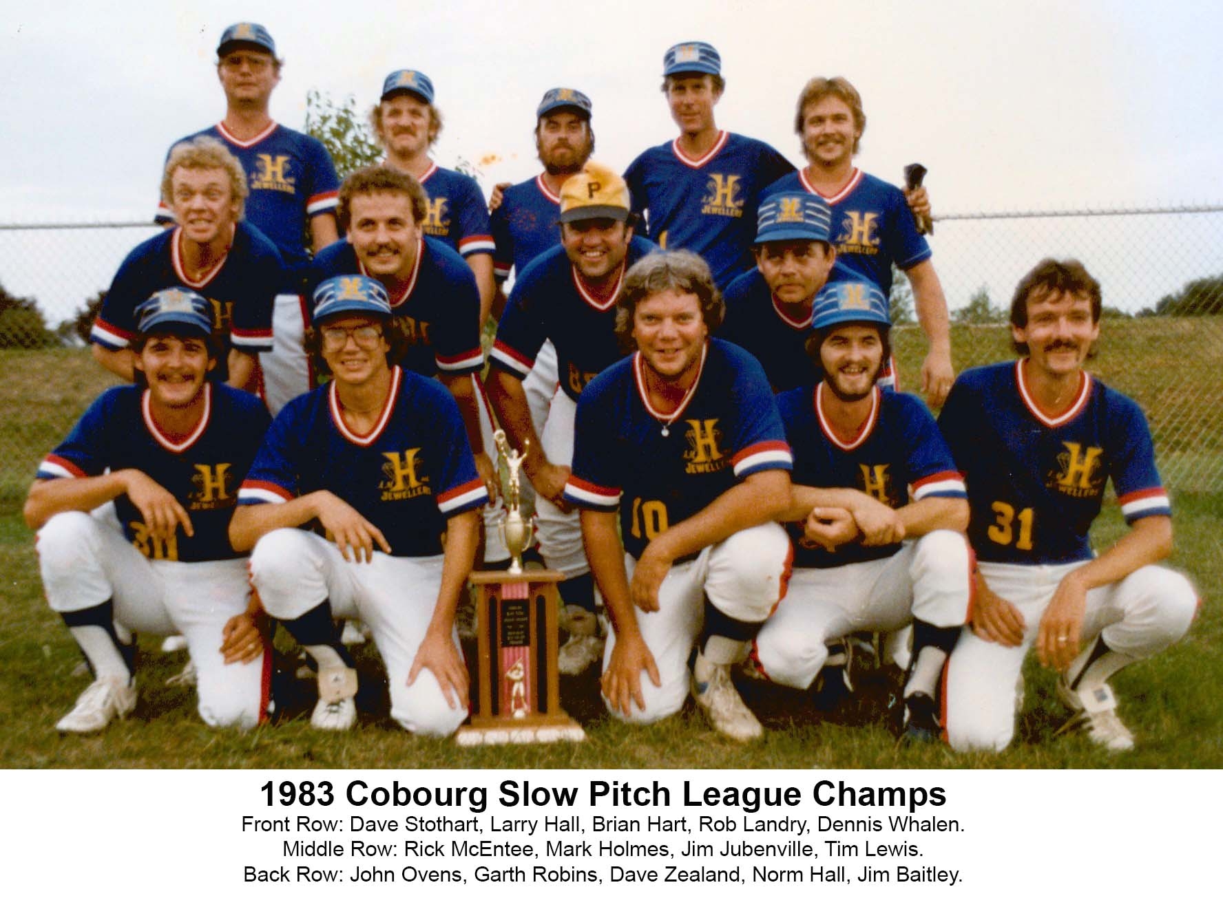 12JJ-1983 Cobourg Slow Pitch League -Champs