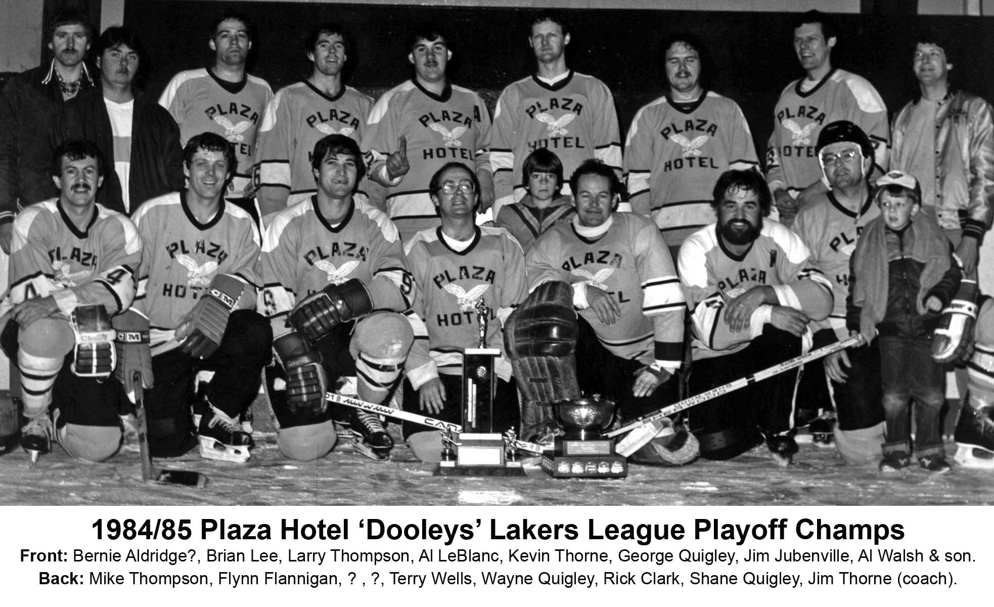 20JJ-1984-85 Lakers League -Playoff Champs-Plaza Hotel Dooley