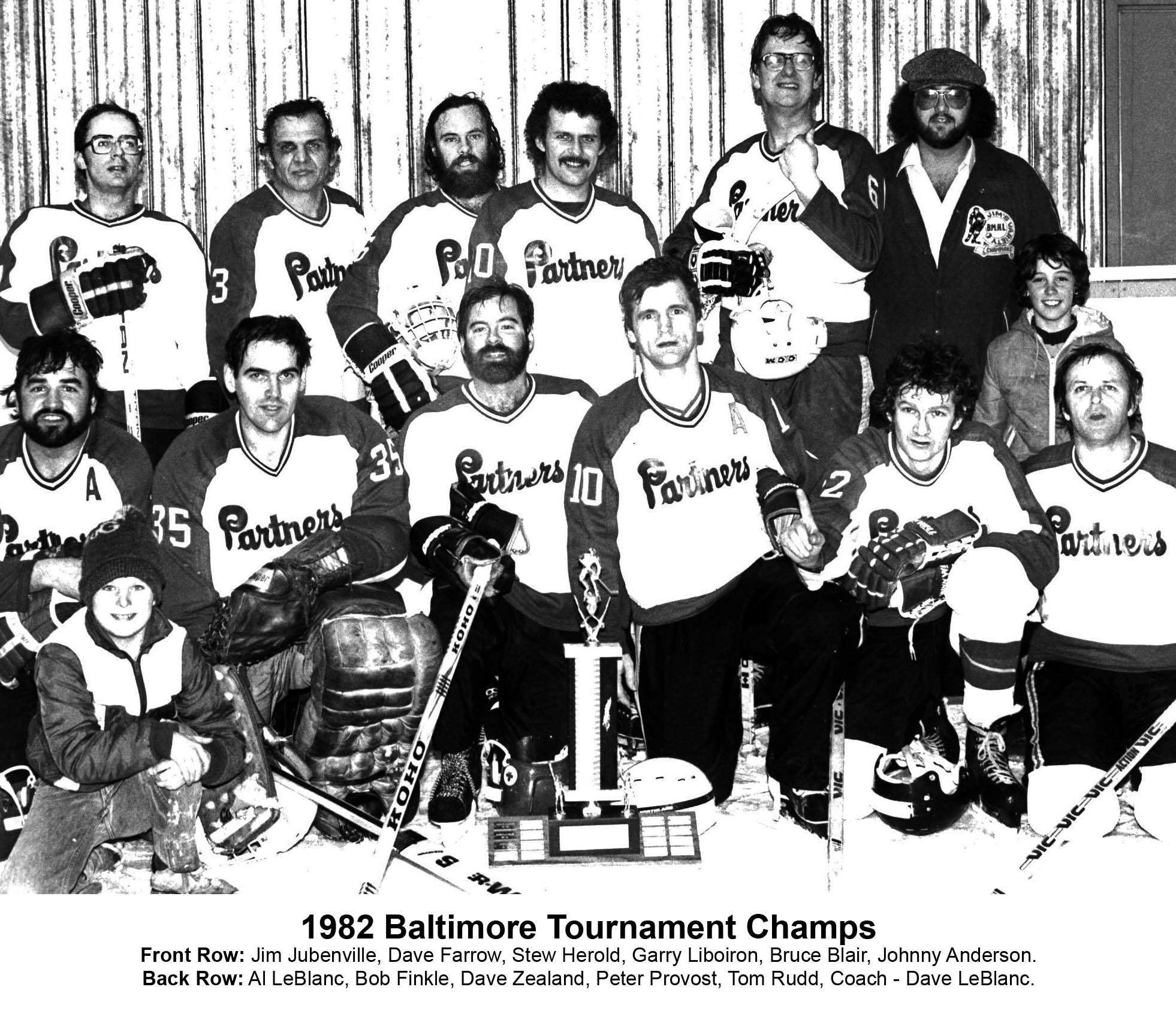 30JJ-1982 Baltimore Tournament -Champs-Partners