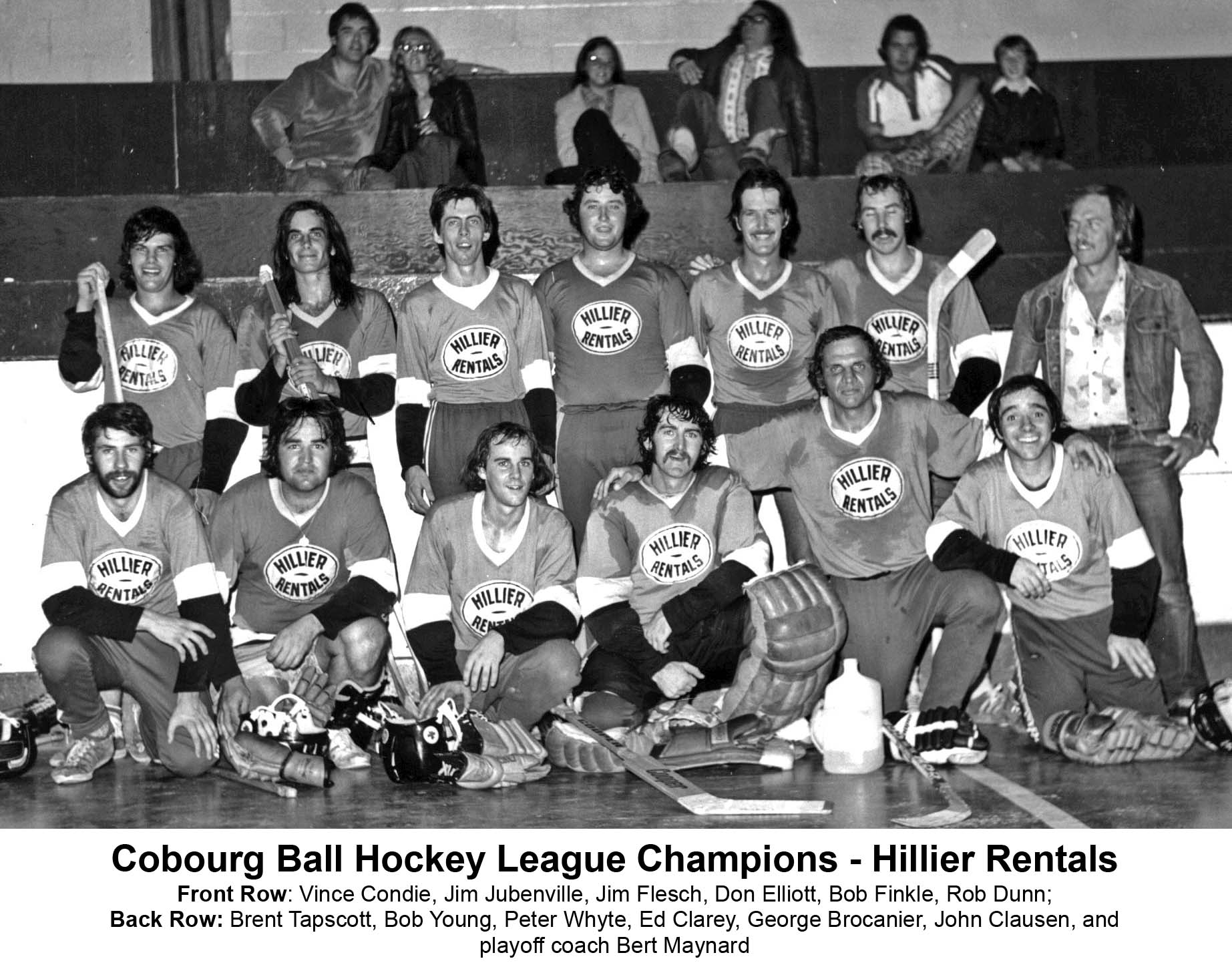 31JJ-Cobourg Ball Hockey League -Champs -Hillier Rentals