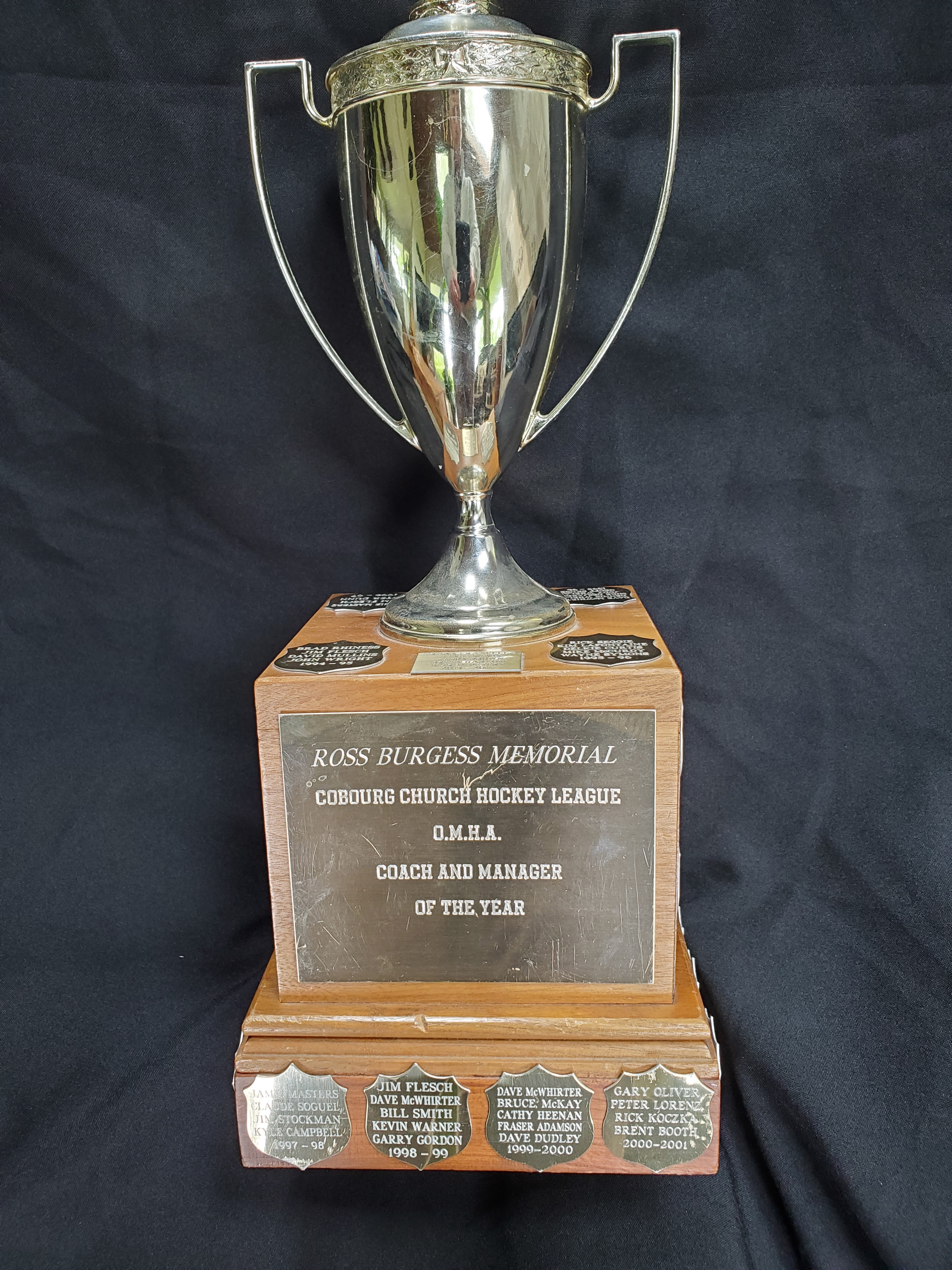 T&P-17 Ross Burgess Trophy-OMHA Coach and Manager of the Year