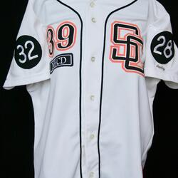 1992 Marty Kernaghan white softball jersey