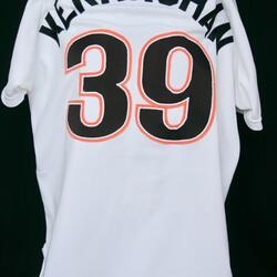 1992 Marty Kernaghan white softball jersey