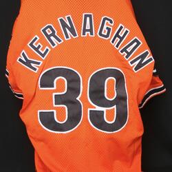 1992 Marty Kernaghan orange softball jersey