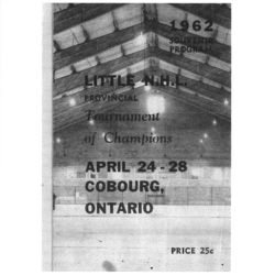 1962 CCHL program Little NHL Tourney of Champs