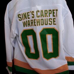 2000 Cobourg Cougars jersey -sponsor Sines Carpet