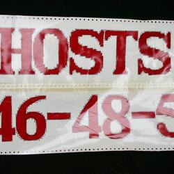 1987 Galloping Ghosts 10' reunion banner