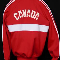 Team Canada track top worn by Frank Mazza