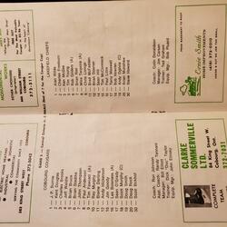 1986 Cobourg Cougar program Game 3 JrC finals