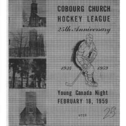 1959 CCHL program Young Canada Night