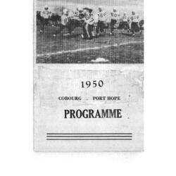 1950 Galloping Ghosts program and game schedule.