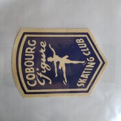 Cobourg Figure Skating Club shield shaped crest