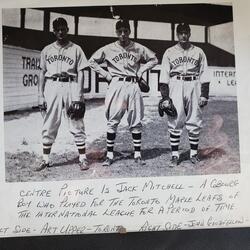 1937 Jack Mitchell photo w-2 other baseball player